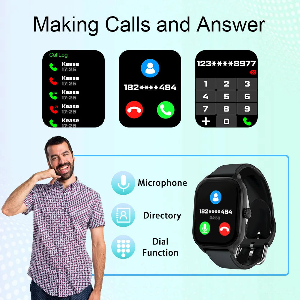 Montre connectée et intelligente LAXASFIT H9 Bluetooth La Capsule