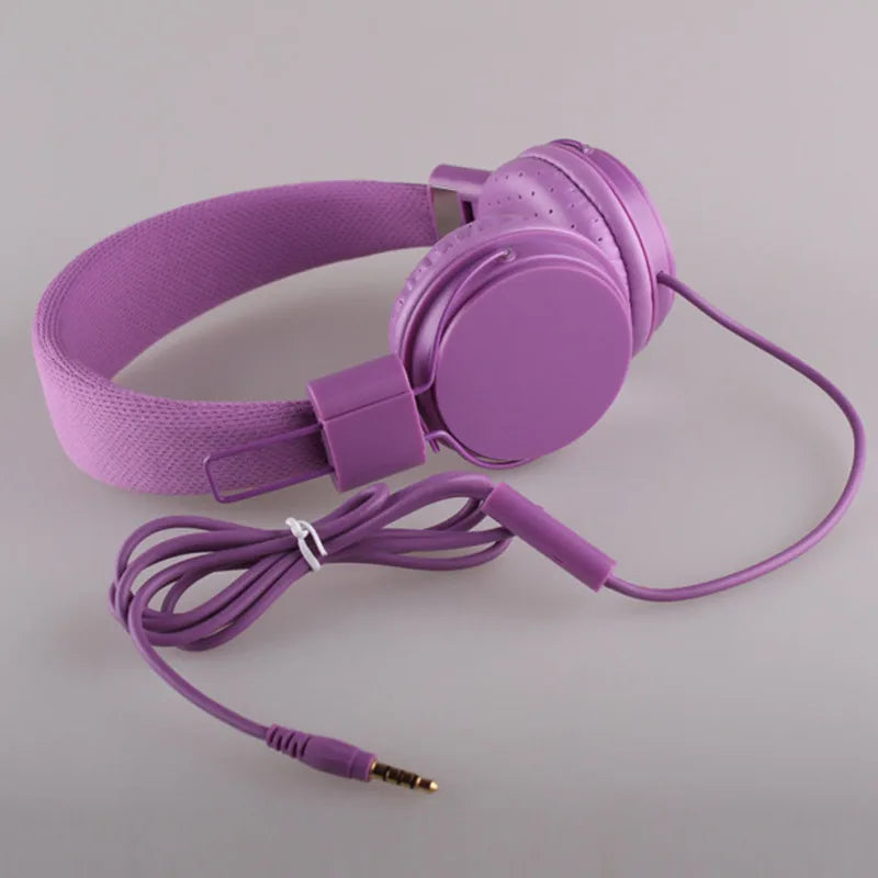 Wholesale Cute Headphones with Microphone For Kids Dj Headband Earphone For Phone Support Music Headsets Fone De Ouvido Dropship La Capsule