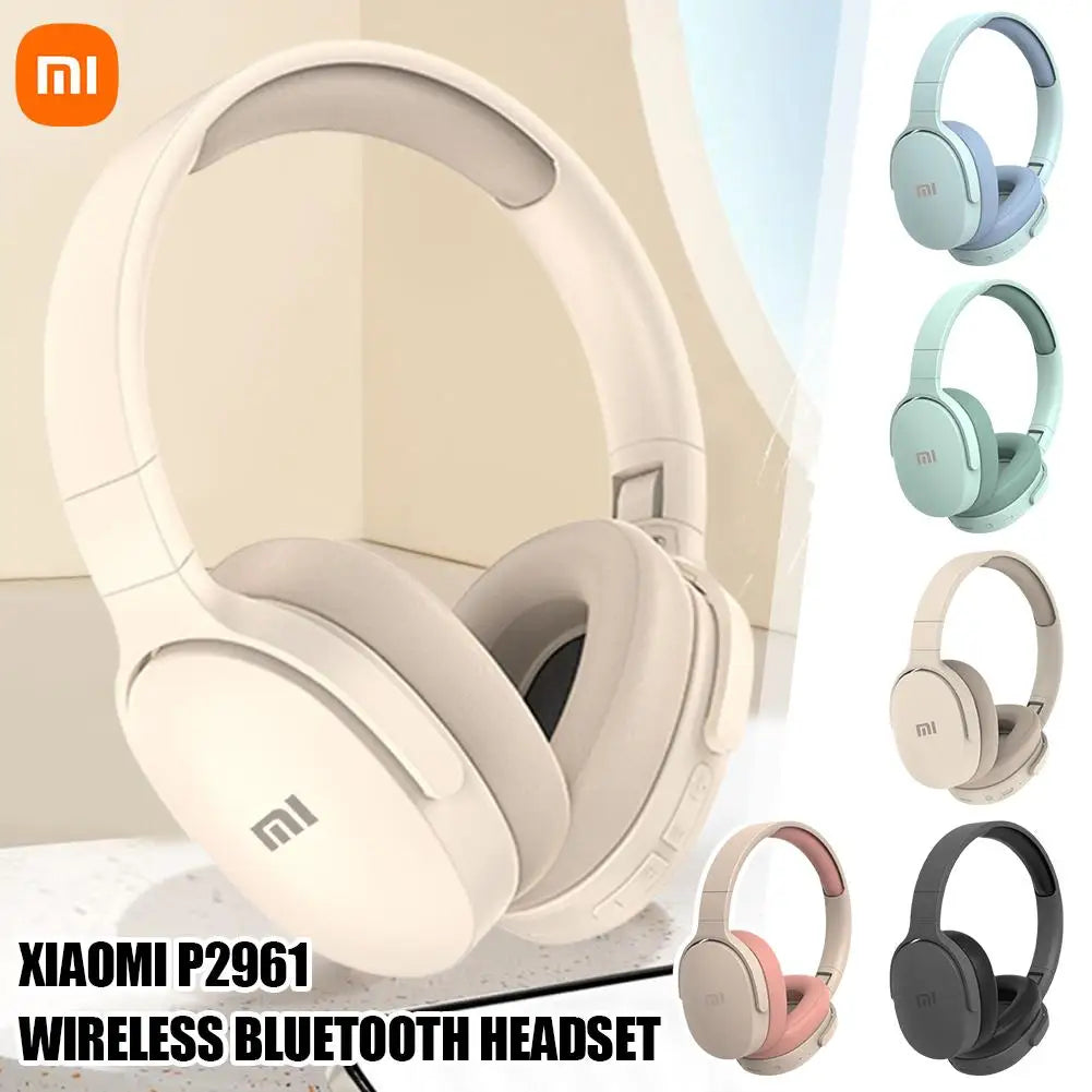 Xiaomi Wireless Bluetooth Headphones Over Ear HiFi Stereo Foldable Lightweight Headset Supports TF Cards 3.5mm Type-C Interface La Capsule