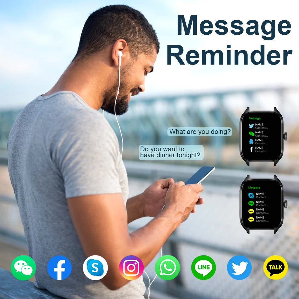 Montre connectée et intelligente LAXASFIT H9 Bluetooth La Capsule