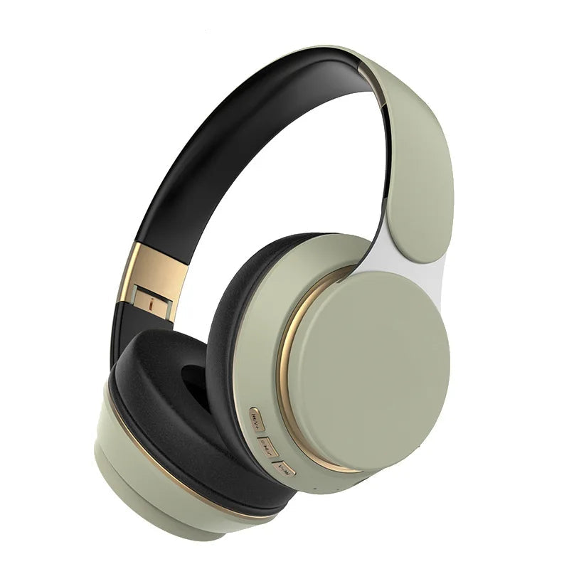 Wireless Headsets Foldable Bluetooth Earphones Noise Reduction Sports Headsets With HD Mic Gaming Headphones Bass Headsets La Capsule