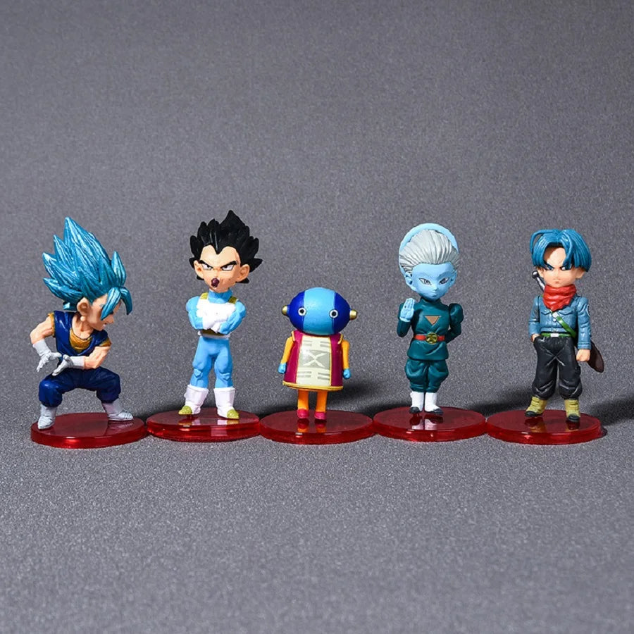 Figurine Son Goku Super Saiyan 9cm Figure Anime Dragon Ball Goku Figure Set Action Figure Model Gifts Collectible Figurines for Kids La Capsule