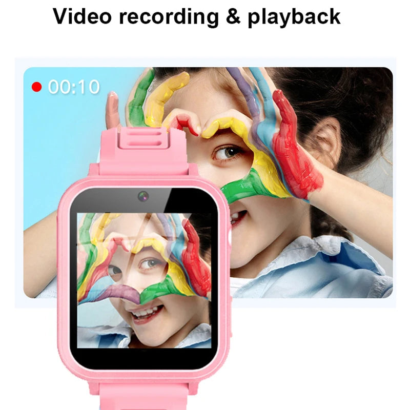 Children's Wristwatch 24 Games Kids Smart Watch Music Play Pedometer Tracker Time Display Video Audio Record Torch Smartwatch La Capsule