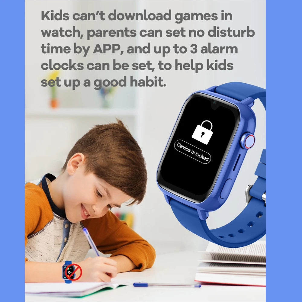 4G Smart Watch Kids Video Call SOS Camera Monitor GPS WIFI Tracker Location Phone Watch APP Download Child Smartwatch. La Capsule