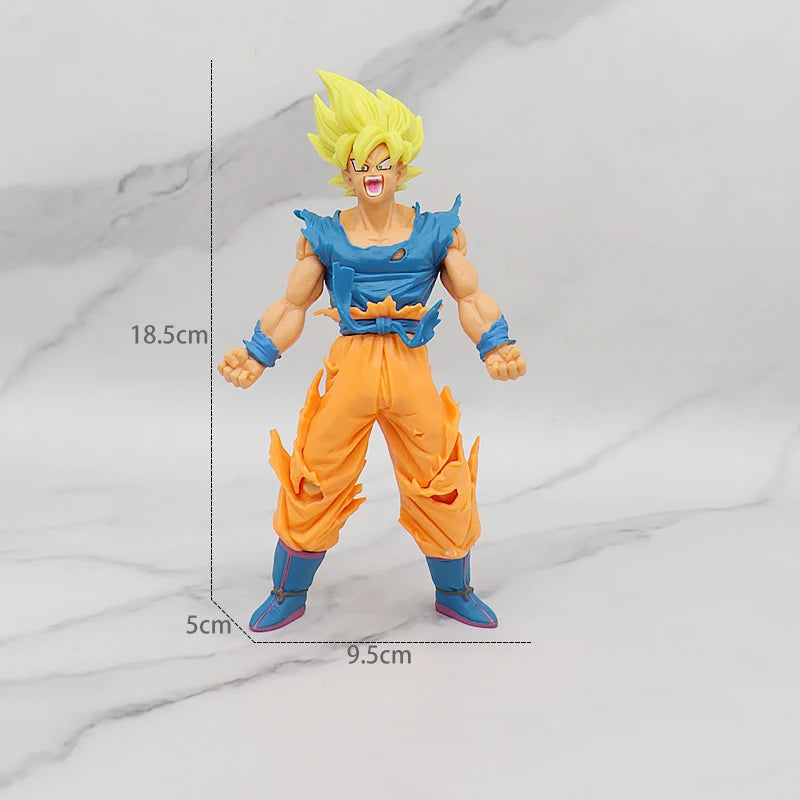 Figurine Son Goku Super Saiyan Figure 18cm Anime Dragon Ball Goku DBZ Action Figure Toys Model Gifts Collectible Figurines for Kids La Capsule