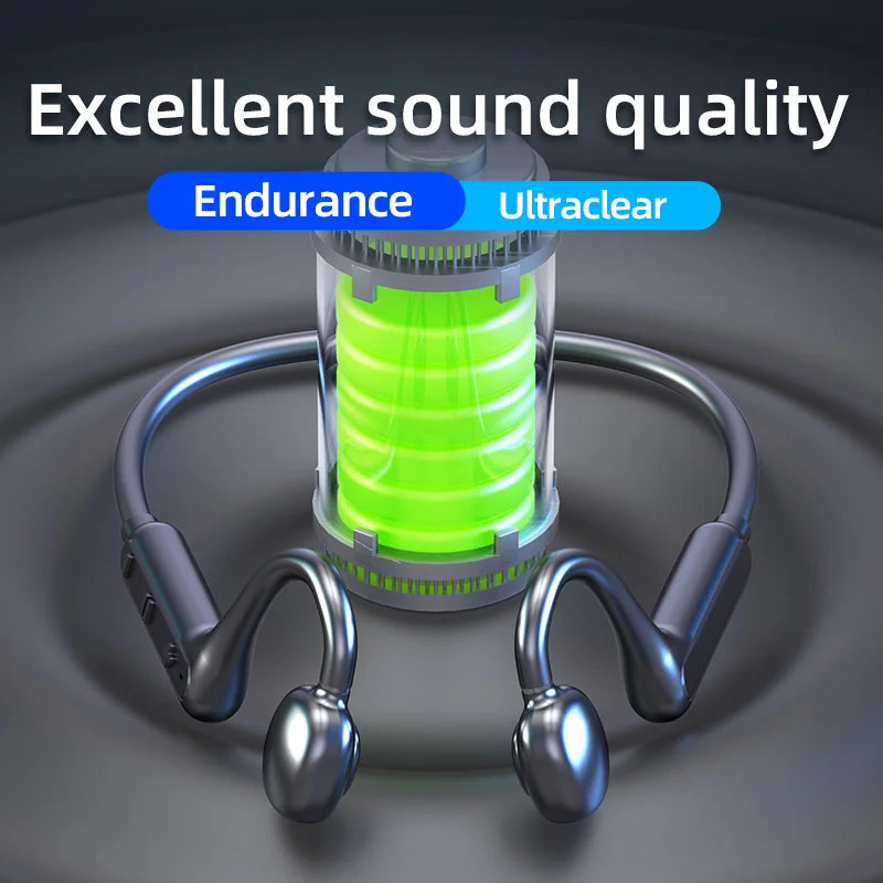Ks15 Bluetooth Earphone Neck Mounted Wireless Headset With High Power Sound Conduction And Long Battery Life La Capsule