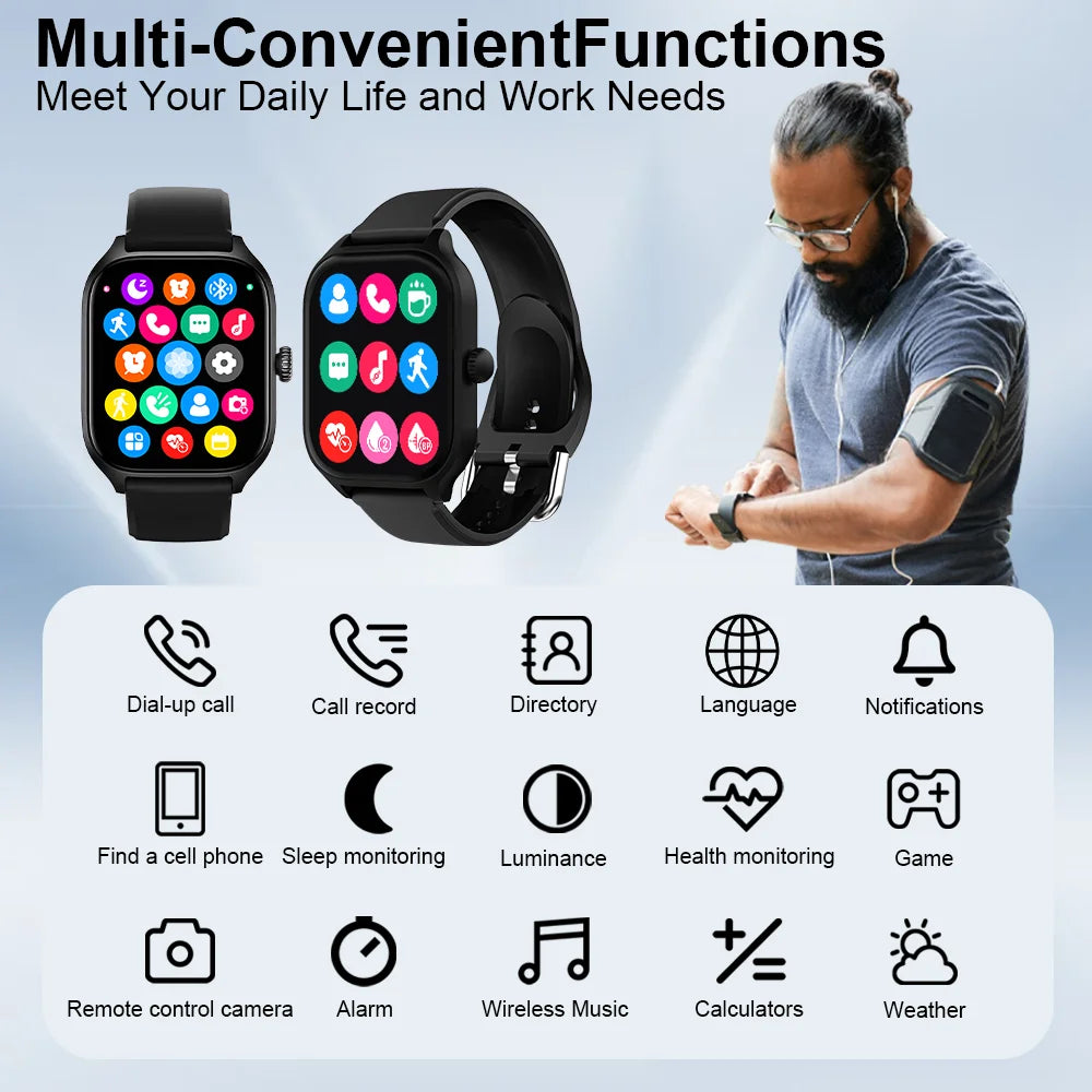 Montre connectée et intelligente LAXASFIT H9 Bluetooth La Capsule