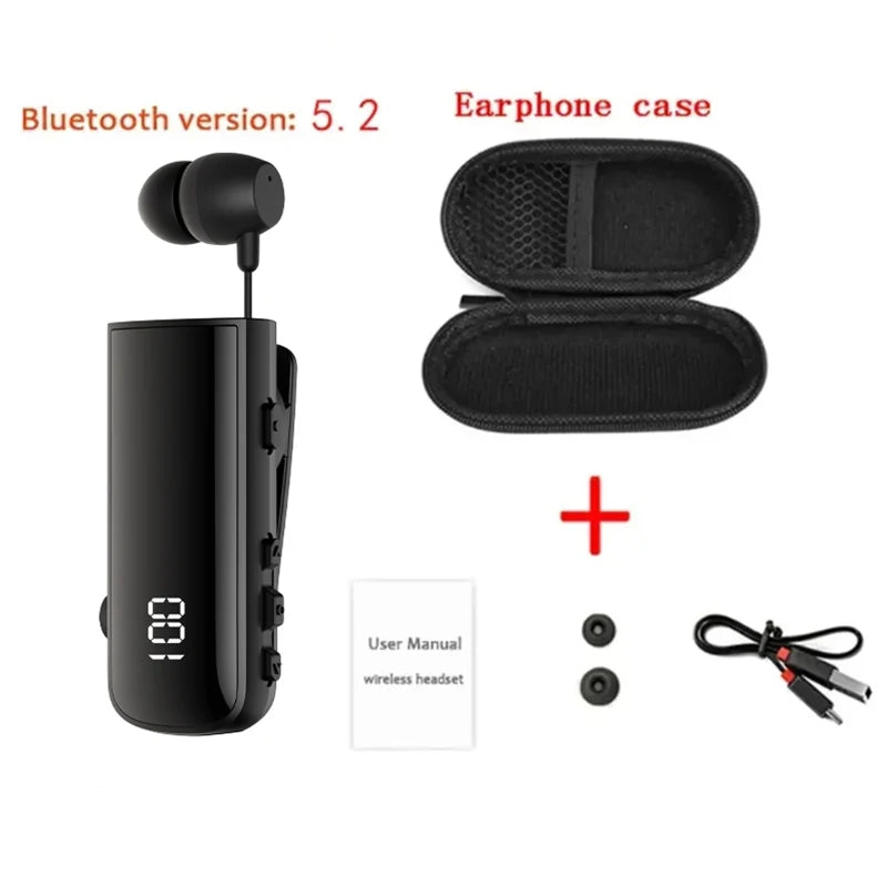 Bluetooth Earphones connects two phone Wireless HiFi Headset Waterproof Noise Reduction Sports Earbuds With Mic For Smartphone La Capsule