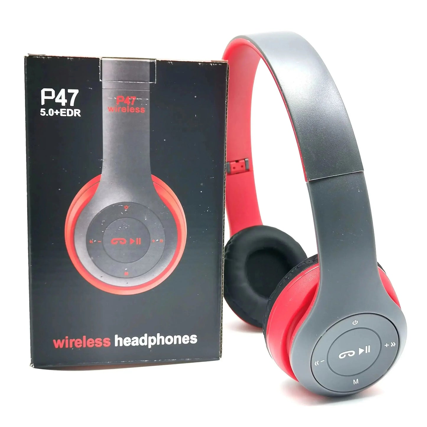 P47 Bluetooth 5.0 Wireless Headphone Foldable HIFI Stereo Bass Earphone Kid Helmet Gift With Mic USB Adaptor For iPhone Game La Capsule