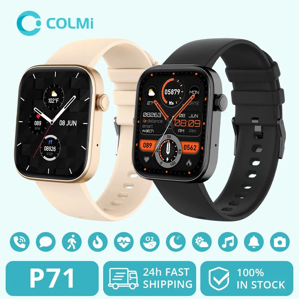 Montre connectée et intelligente COLMI P71 Bluetooth La Capsule