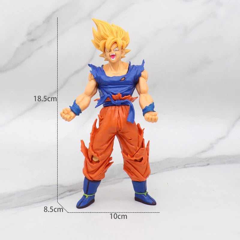 Figurine Son Goku Super Saiyan Figure 18cm Anime Dragon Ball Goku DBZ Action Figure Toys Model Gifts Collectible Figurines for Kids La Capsule