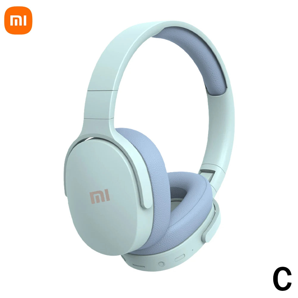 Xiaomi Wireless Bluetooth Headphones Over Ear HiFi Stereo Foldable Lightweight Headset Supports TF Cards 3.5mm Type-C Interface La Capsule