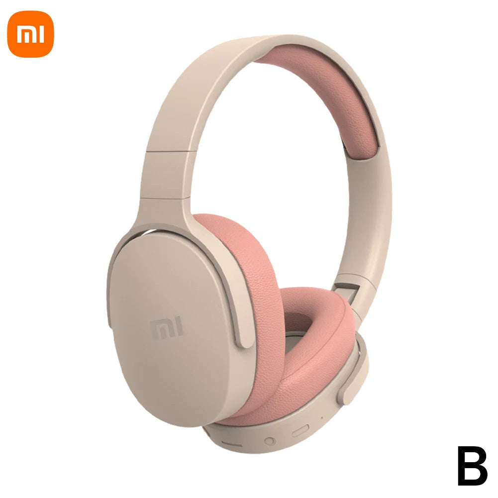 Xiaomi Wireless Bluetooth Headphones Over Ear HiFi Stereo Foldable Lightweight Headset Supports TF Cards 3.5mm Type-C Interface La Capsule