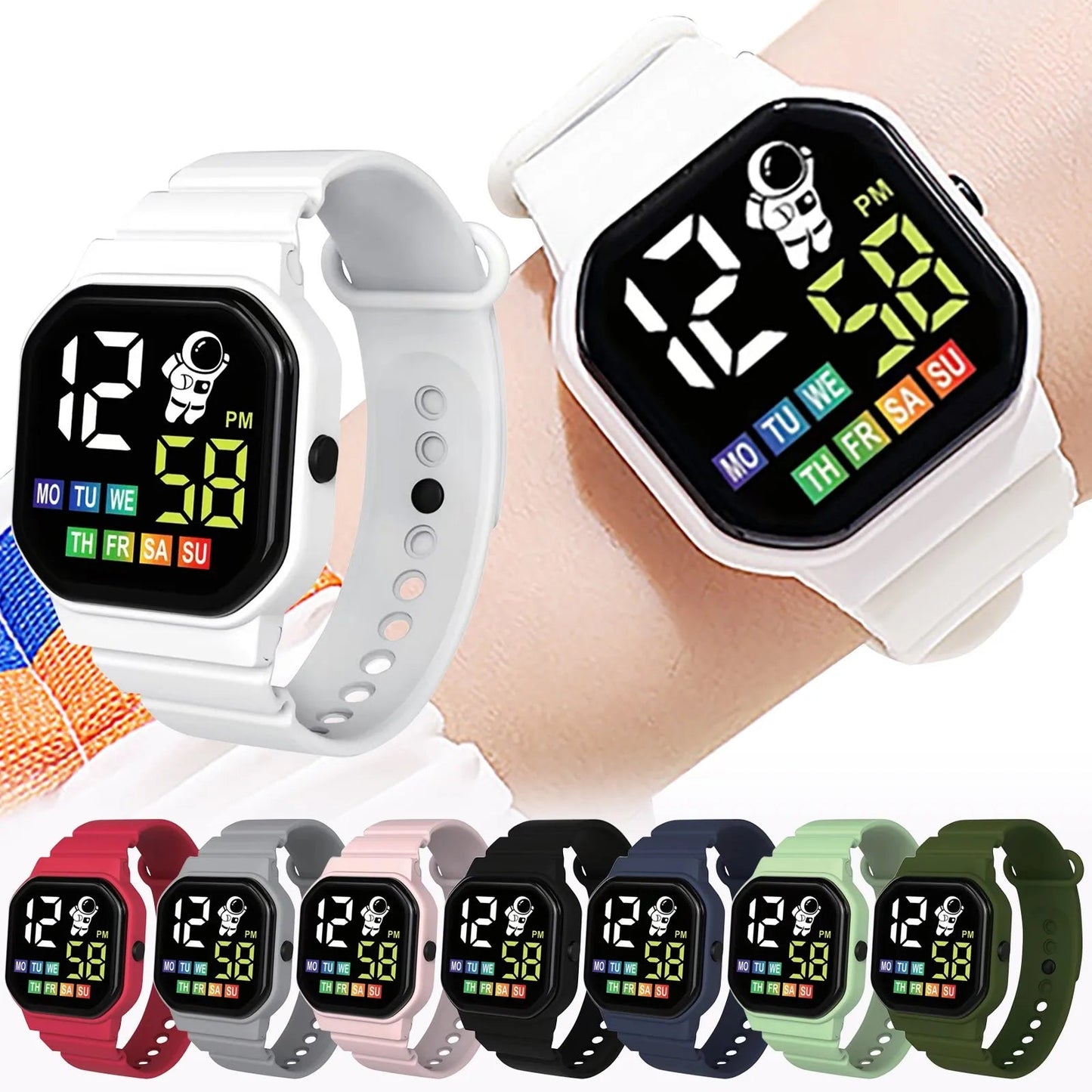 Children's Smart Watch Display Week LED Digital Wrist Watches For Boy Girl Waterproof Sport Watch Montre Enfant Dropshipping La Capsule