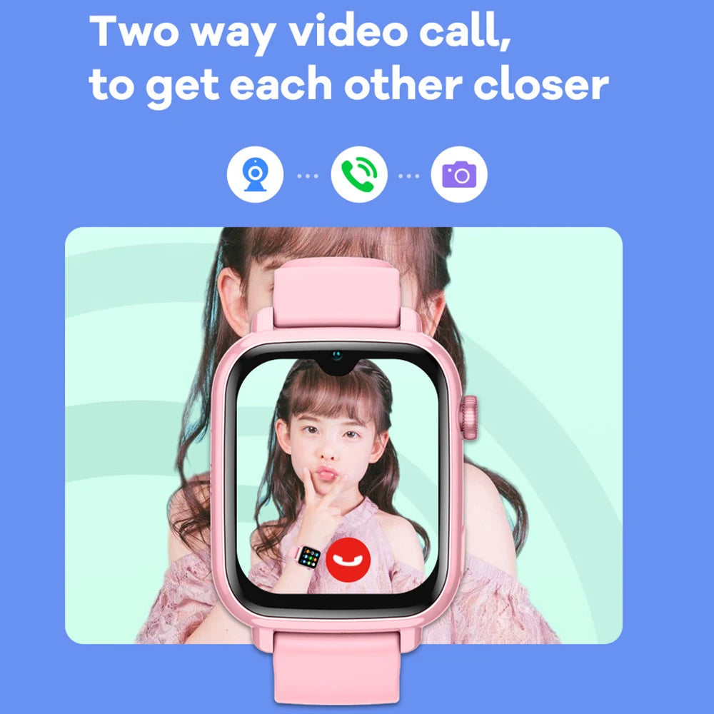 4G Smart Watch Kids Video Call SOS Camera Monitor GPS WIFI Tracker Location Phone Watch APP Download Child Smartwatch. La Capsule
