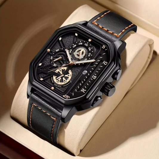 Montre de Sport Carrée pour homme Design Épuré et Classe La Capsule