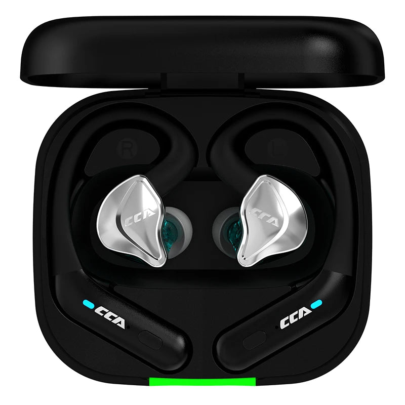 CCA BTX Bluetooth Compatible 5.2 True Wireless Earphones Ear  Sports Earbuds Headset Gamer Headphones Accessories TWS 2 Modes La Capsule