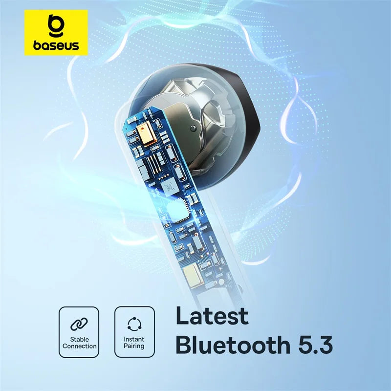 Baseus Bowie E16 Wireless Earphone Bluetooth 5.3 Earphones 30H Long Battery Life IPX4 Waterproof True Wireless Headphone Earbuds La Capsule