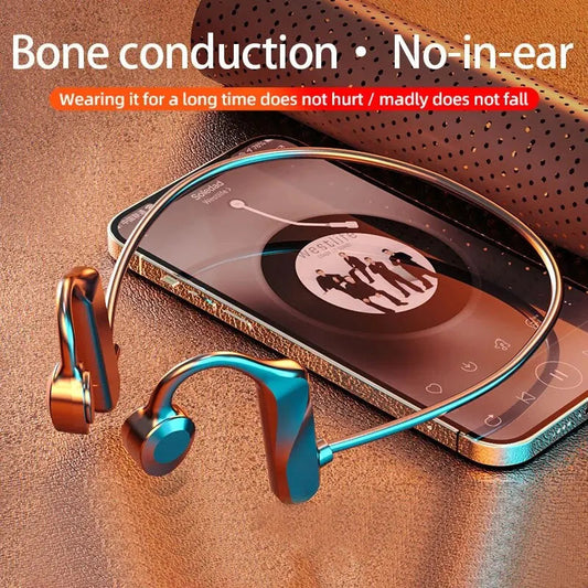 K69 Bone Conduction Earphones Bluetooth Hifi Music Headphones Sport Ear-hook Wireless Headsets with Mic Waterproof Earbuds La Capsule