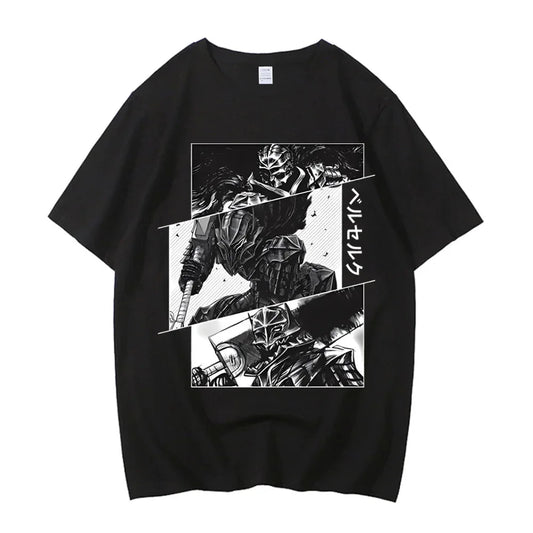 Anime Berserk T-shirt Summer Women's Short Sleeve T-shirt Printed Top 2025 Trendy T-shirt Fan Clothing Graphic T Shirts Y2K Top La Capsule