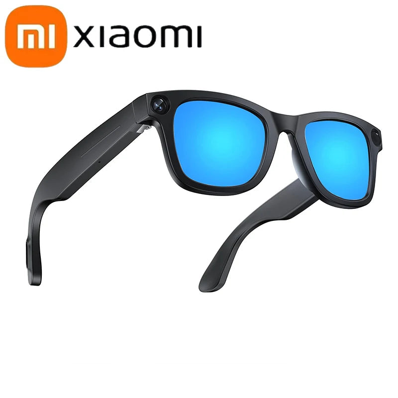 Lunettes Xiaomi AI  Camera 6K HD Avec Long-ending Baty Assistant Voix Contrôle Appel à la musique Lunettes photo grises extérieures La Capsule