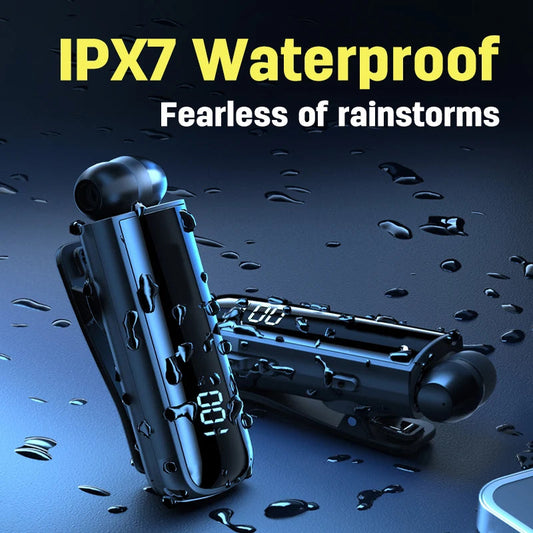 Bluetooth Earphones connects two phone Wireless HiFi Headset Waterproof Noise Reduction Sports Earbuds With Mic For Smartphone La Capsule