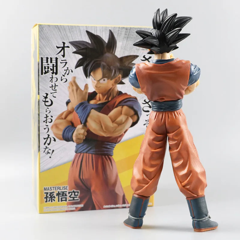 Figurine Dragon Ball Z 27cm Goku Figure Goku with Scouter Figurine PVC Statue Action Figures Collection Model Toys Gifts La Capsule