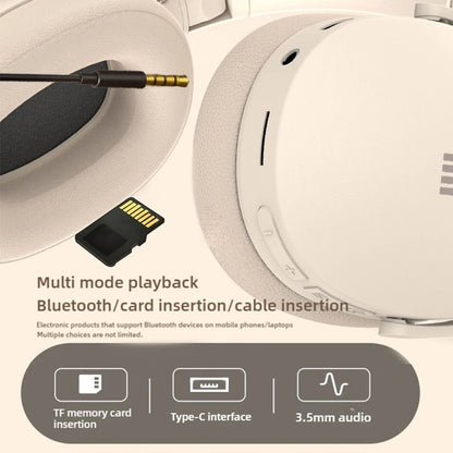 Xiaomi Wireless Bluetooth Headphones Over Ear HiFi Stereo Foldable Lightweight Headset Supports TF Cards 3.5mm Type-C Interface La Capsule