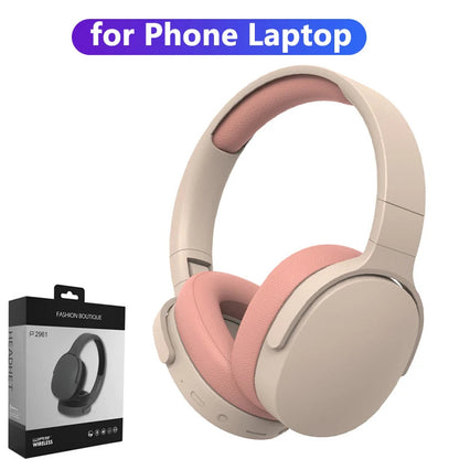 Headphone Bluetooth Over Ear Stereo HIFI Headset Wireless Heavy Bass Game Earphone TF/AUX Music Player with MIC/ for Gifts La Capsule