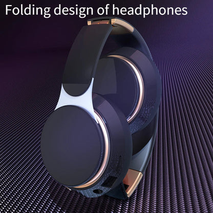 Wireless Headsets Foldable Bluetooth Earphones Noise Reduction Sports Headsets With HD Mic Gaming Headphones Bass Headsets La Capsule