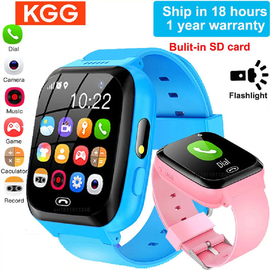 Children's Wristwatch Game Smart Watch Kids Phone Call Music Play Flashlight 6 Games Smartwatch Clock For Boys Girls Gifts La Capsule