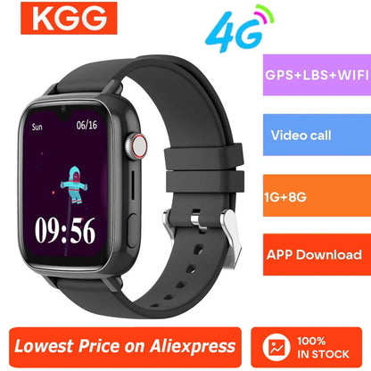 4G Smart Watch Kids Video Call SOS Camera Monitor GPS WIFI Tracker Location Phone Watch APP Download Child Smartwatch. La Capsule