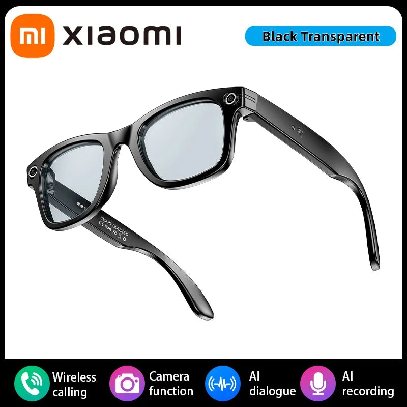 Lunettes intelligente Xiaomi AI HD Photo Vidéo Traduction simultanée 260mAh Grande Batterie Longue vie IP65 Lunettes Bluetooth Imprétées La Capsule