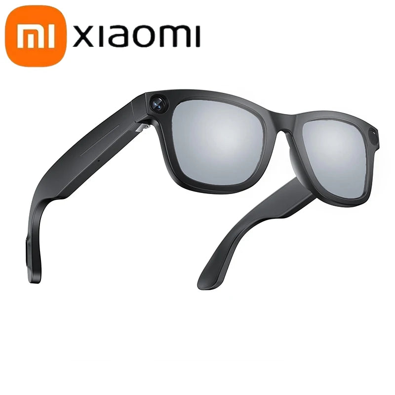 Lunettes Xiaomi AI  Camera 6K HD Avec Long-ending Baty Assistant Voix Contrôle Appel à la musique Lunettes photo grises extérieures La Capsule