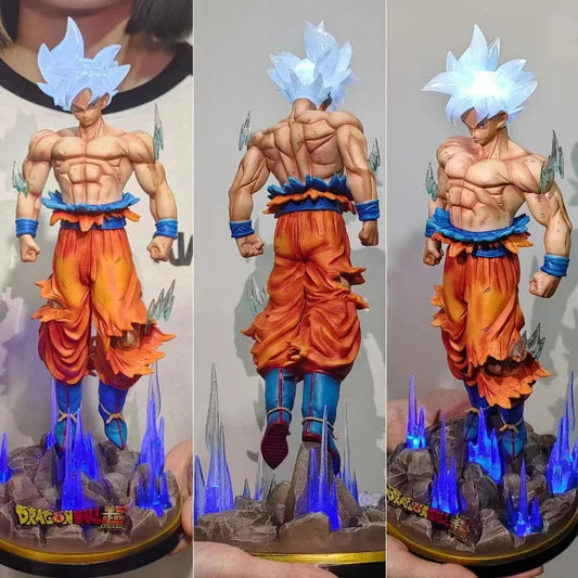Figurine Dragon Ball Z 32cm Goku Ultra Instinct Figure Ultra Instinto Goku Figures PVC Statue Collection Model Toys Gifts La Capsule