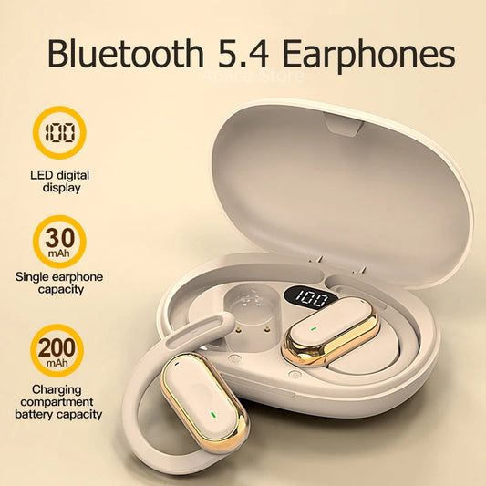 Bluetooth 5.4 Earphones Wireless Headphone Smart Adjustable Touch Sports Waterproof Earbuds Stereo Music Headset For Xiaomi La Capsule