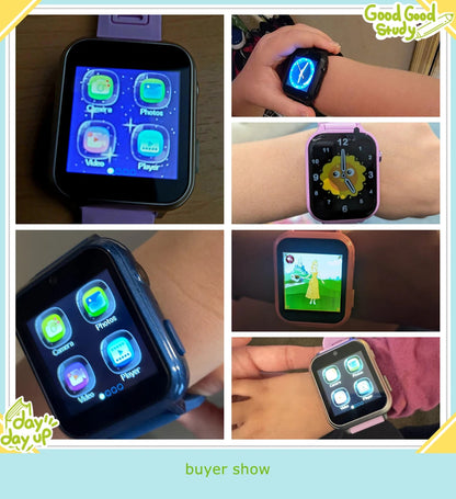 Children's Wristwatch 24 Games Kids Smart Watch Music Play Pedometer Tracker Time Display Video Audio Record Torch Smartwatch La Capsule