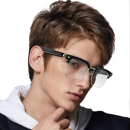 Lunettes de sport E13 Mise à jour AI Translator Headset Built-in Mic Black tech Touch Control Homme Femm Anti Blue Light Sunglasses La Capsule