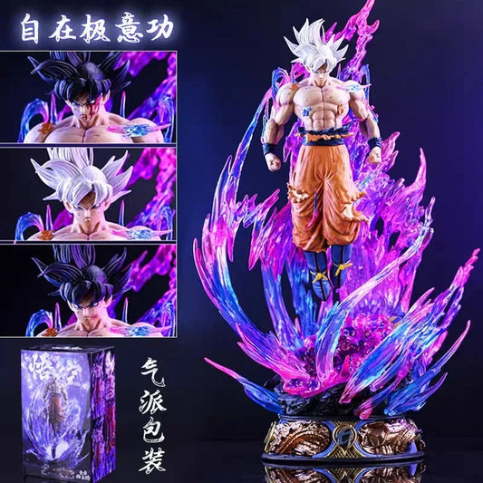 Figurine Dragon Ball  33cm Figure Son Goku Action Figures Ultra Instinct Goku Figurine Pvc Statue Model Collectible Decoration Toys La Capsule