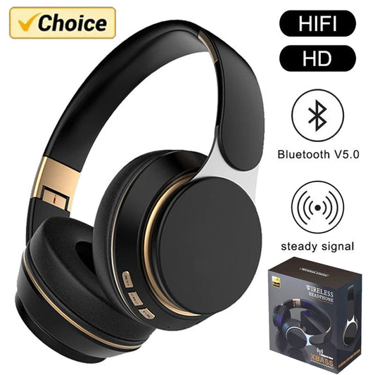 Wireless Headphones Bluetooth 5.0 Headset Foldable Earphones HiFi 9D Bass Stereo Earphone Sport Headset With Microphone La Capsule
