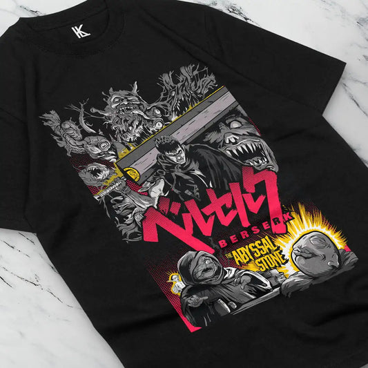 Berserk T-shirt, Inspired Anime Guts Berserk T-shirt Black- Anime Gift La Capsule