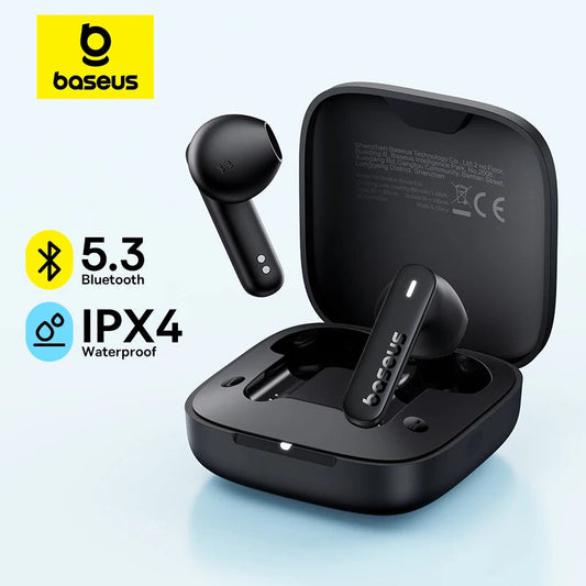 Baseus Bowie E16 Wireless Earphone Bluetooth 5.3 Earphones 30H Long Battery Life IPX4 Waterproof True Wireless Headphone Earbuds La Capsule