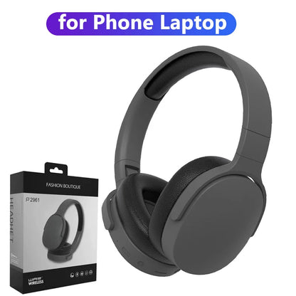 Headphone Bluetooth Over Ear Stereo HIFI Headset Wireless Heavy Bass Game Earphone TF/AUX Music Player with MIC/ for Gifts La Capsule