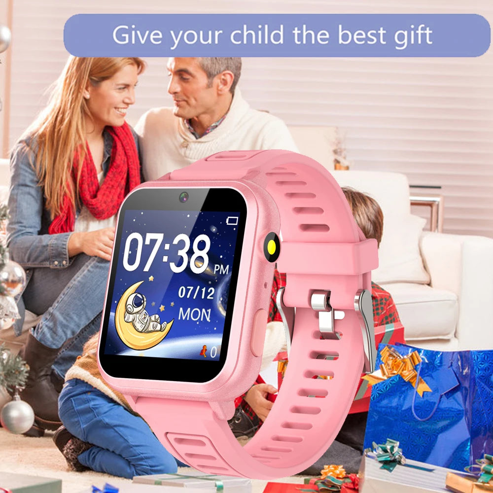 Children's Wristwatch 24 Games Kids Smart Watch Music Play Pedometer Tracker Time Display Video Audio Record Torch Smartwatch La Capsule
