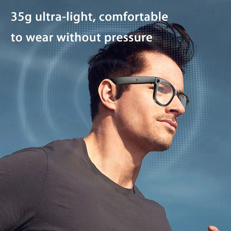 Lunettes intelligente Xiaomi AI HD Photo Vidéo Traduction simultanée 260mAh Grande Batterie Longue vie IP65 Lunettes Bluetooth Imprétées La Capsule