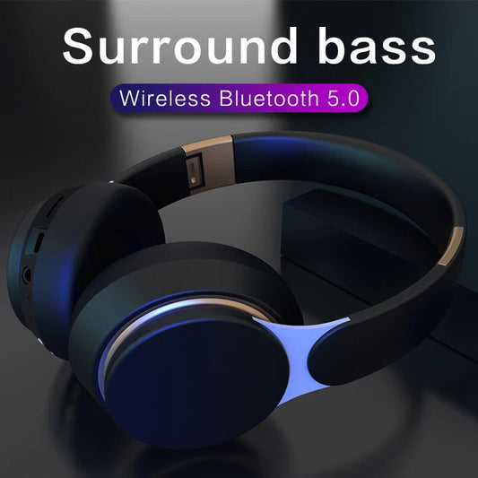 Wireless Headphones Bluetooth 5.0 Headset Foldable Earphones HiFi 9D Bass Stereo Earphone Sport Headset With Microphone La Capsule
