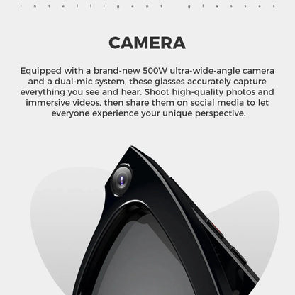 Lunettes d'IA HD anti-sac à secousses visqueuses de contact vis-à-vis des lunettes vidéo d'appel d'appel d'appel de bruit sans fil Bluetooth lunettes lunettes La Capsule
