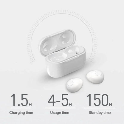 BT 5.2 Wireless Bluetooth Headset Ergonomic Noise Cancellation No Delay USB Charging In-Ear Sports Headset English Prompt Voice La Capsule