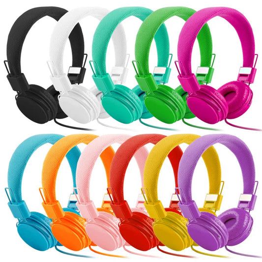 Wholesale Cute Headphones with Microphone For Kids Dj Headband Earphone For Phone Support Music Headsets Fone De Ouvido Dropship La Capsule