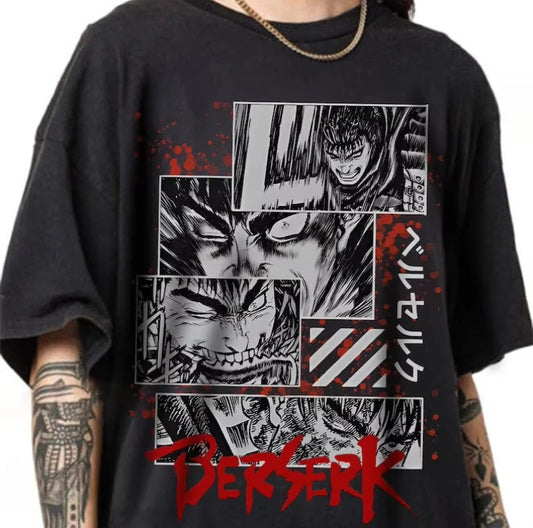 Berserk T-shirt, Inspired Anime Guts Berserk  GiftT-shirt tAdult gothic  women clothing y2k top goth gothic Card Captor Sakura La Capsule